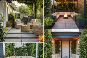 Image of outdoor area ideas that have a privacy screen