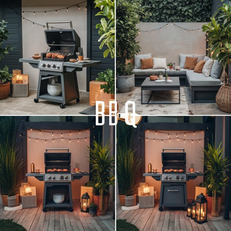 Different styles of compact BBQ grills